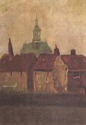 Vincent Van Gogh Cluster of Old Houses with the New Church in The Hague (nn04) china oil painting artist